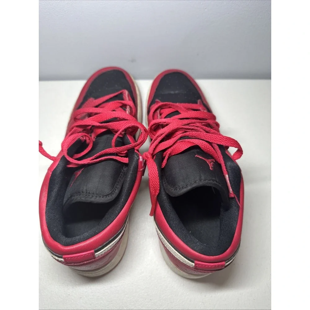 Nike Boys‎ Air Jordan 1 Low 553560-061 Red Casual Shoes Sneakers Size 6.5Y